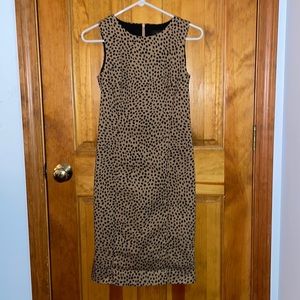 Cheetah j crew dress